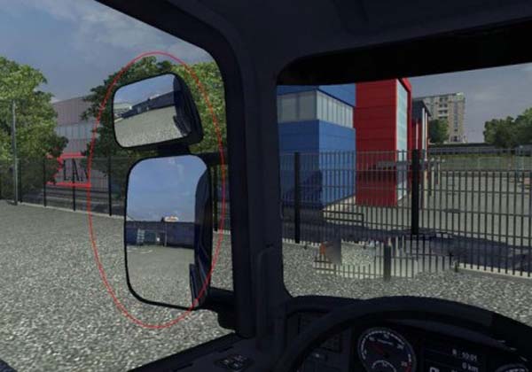 Scania R2009 + Streamline the new mirrors 