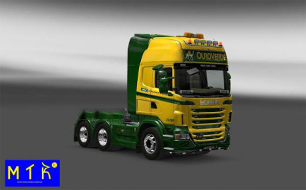 Skin Scania Ouro Verde Transportes 