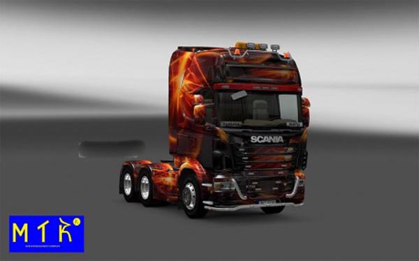 Skin Scania Fire Effect